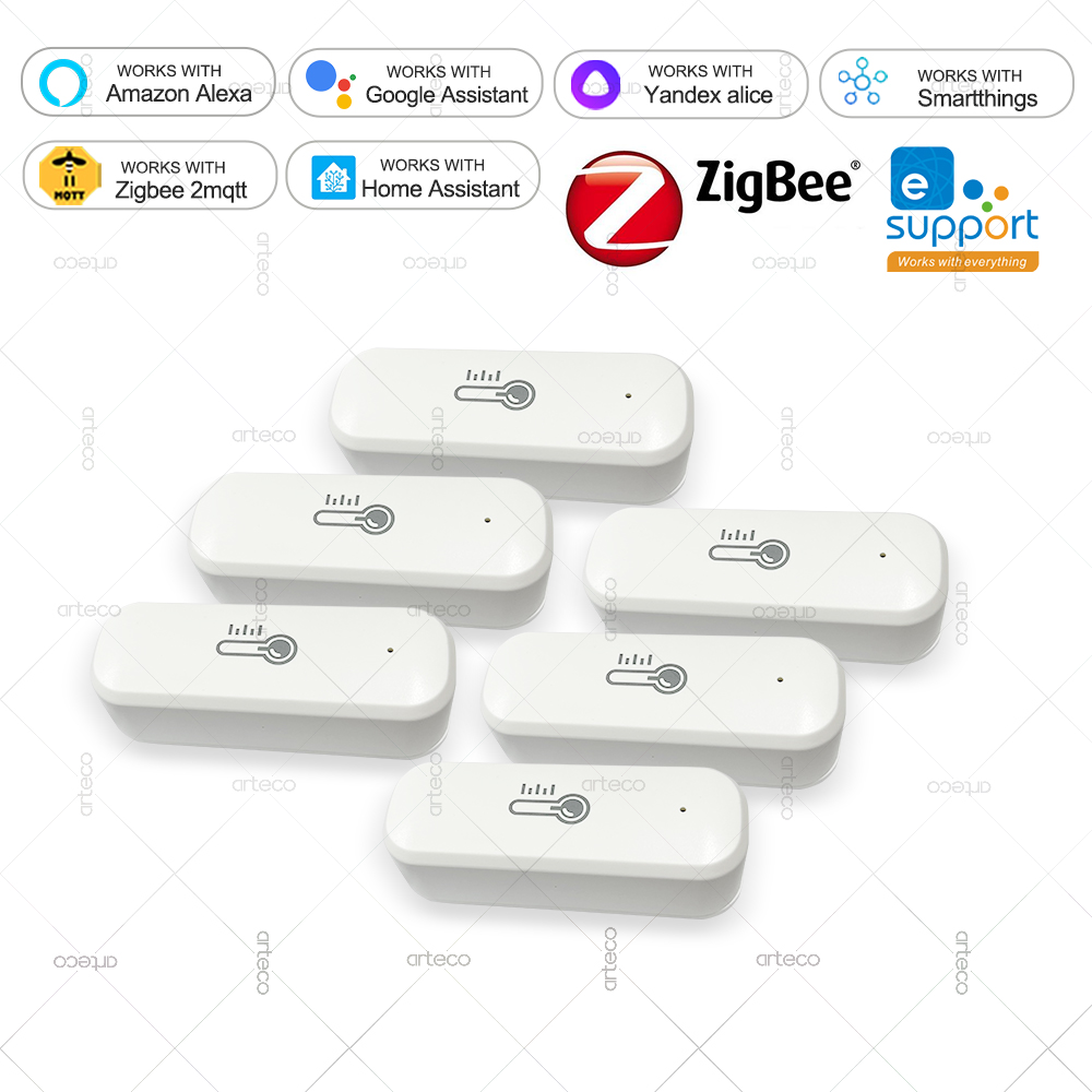 Smart Home Energy Monitor - Zigbee อุณหภูมิและความชื้นเซนเซอร์สมาร์ทโฮมเทอร์โมมิเตอร์เครื่องวัดความชื้น APP ระยะไกลทํางานร่วมกับ Alexa Yandex