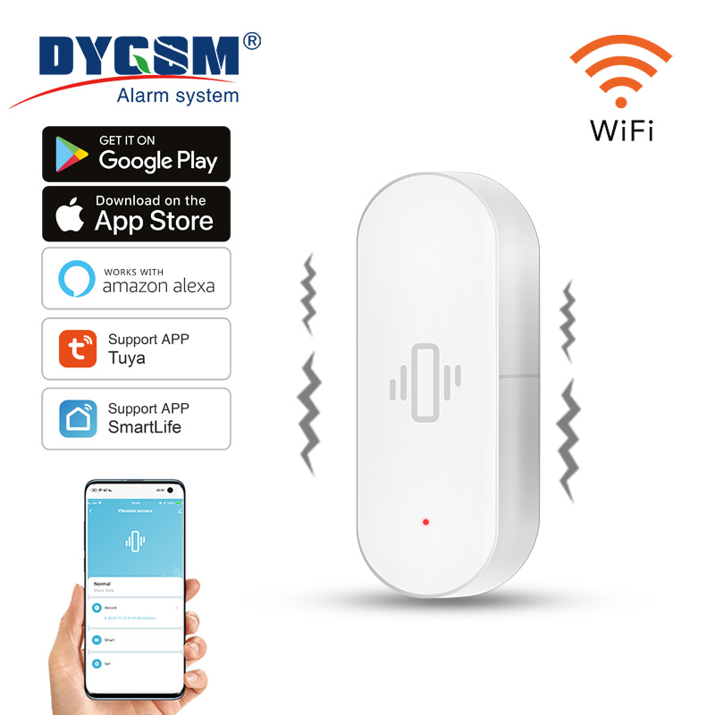 Smart Home Notifications - Tuya Smart Home WiFi เซ็นเซอร์การสั่นสะเทือนการตรวจจับ Smart