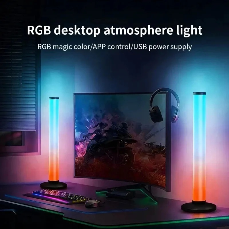 Smart Home Decor - แถบไฟ LED RGB ใช้พลังงานผ่าน USB, ไฟตกแต่งสำหรับสมาร์ททีวีพร้อมรีโมทคอนโทรลผ่านแอปพลิเคชันบลูทูธ,