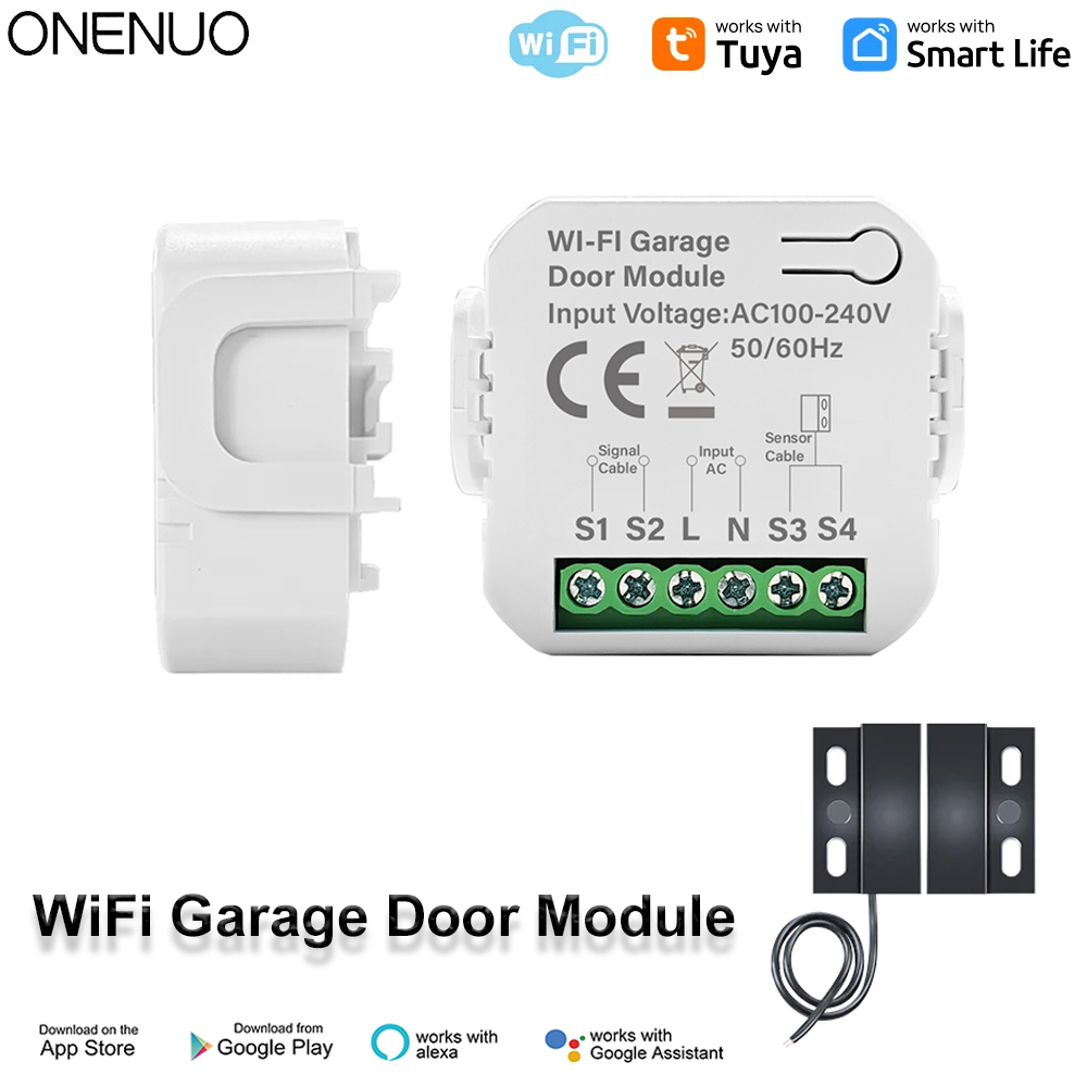 Tuya Wifi Socket - สวิตช์ประตูโรงรถอัจฉริยะ Tuya WiFi ควบคุมการเปิด-ปิดประตูผ่านแอป Smart Life
