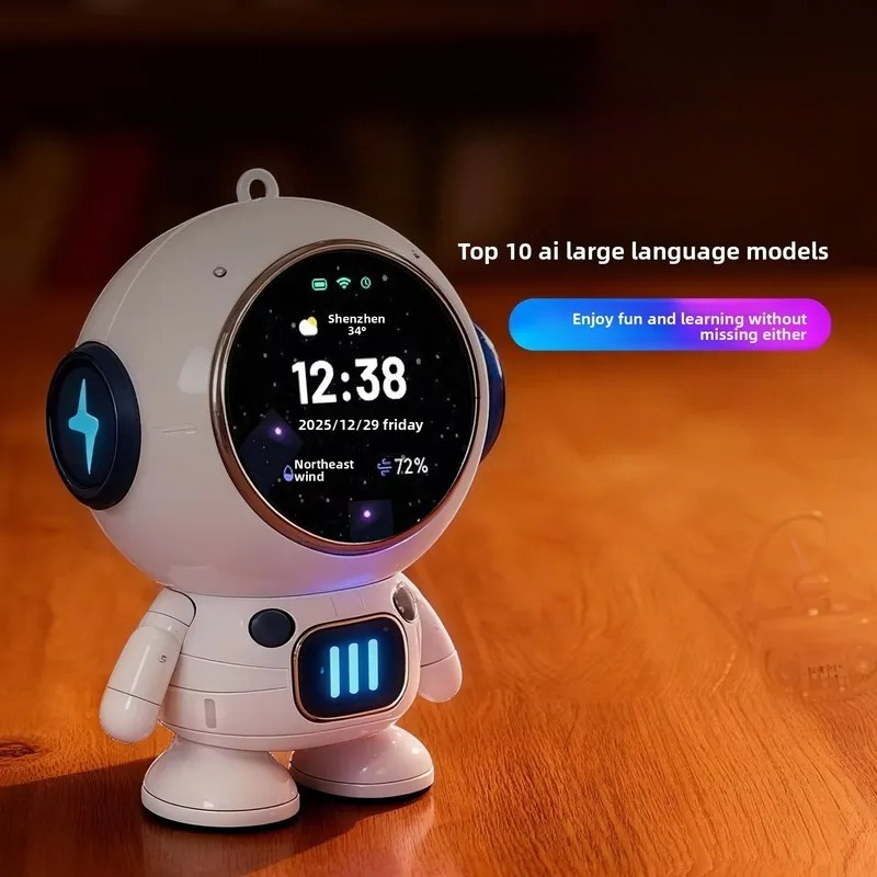 Smart Home Speaker - หุ่นยนต์อัจฉริยะ AI นักบินอวกาศจิ๋ว ลำโพง WiFi พร้อมหน้าจอ