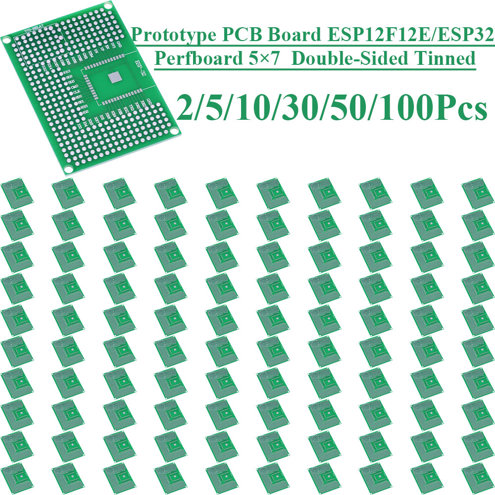 Smart Home Esp8266 - 2~100 ชิ้น บอร์ด PCB ต้นแบบแบบสองด้านเคลือบดีบุก ขนาด