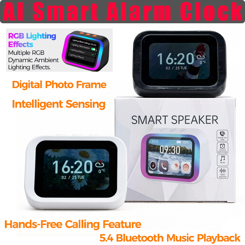 Smart Home Speaker - ลำโพงบลูทูธ AI 5.4 พร้อมผู้ช่วยเสียง AI หน้าจอสัมผัส