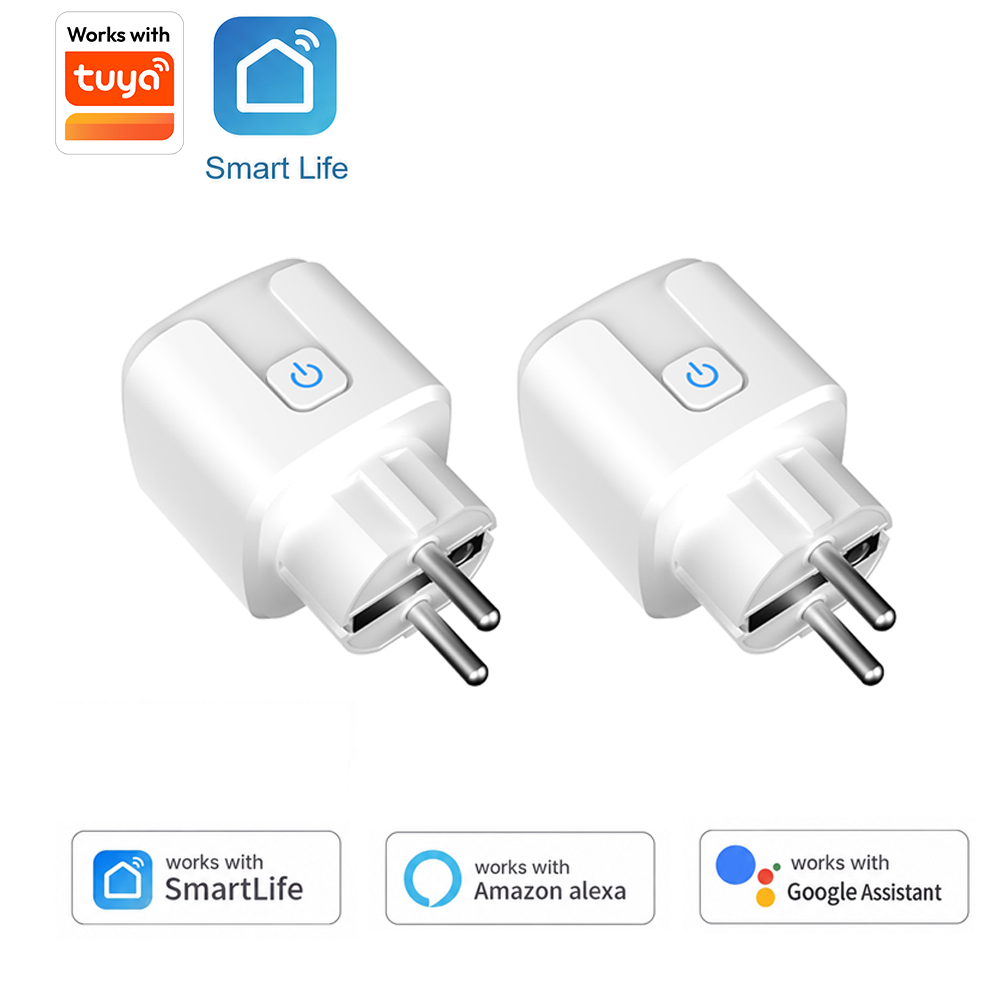 Smart Home Energy Monitor - ปลั๊กอัจฉริยะ Tuya EU รองรับ Wi-Fi, 16A/20A,