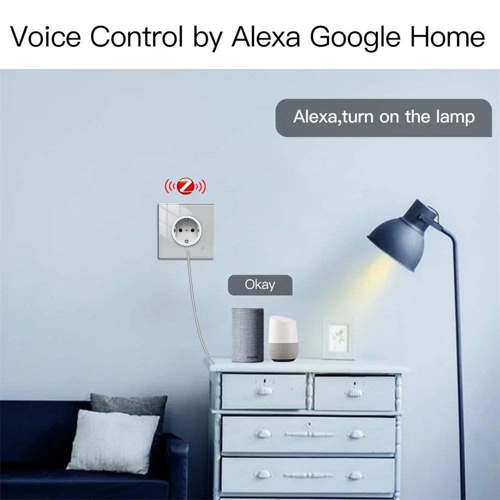 Moes ZigBee ซ็อกเก็ตผนัง WIFI  - Smart Home Energy Monitor บทวิจารณ์และราคา