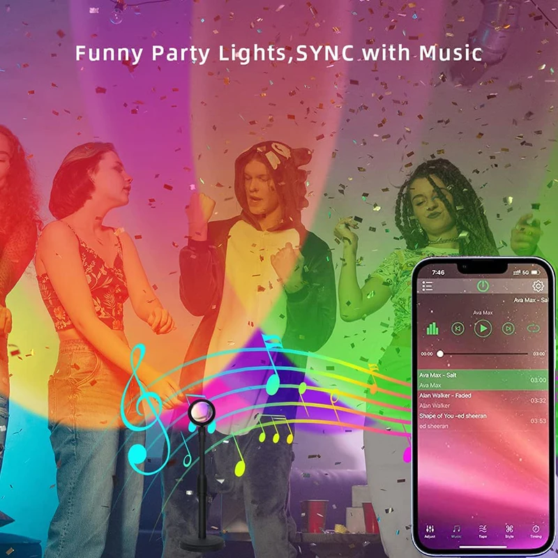 โคมไฟ LED อัจฉริยะสำหรับพระอาท - Smart Home Decor บทวิจารณ์และราคา