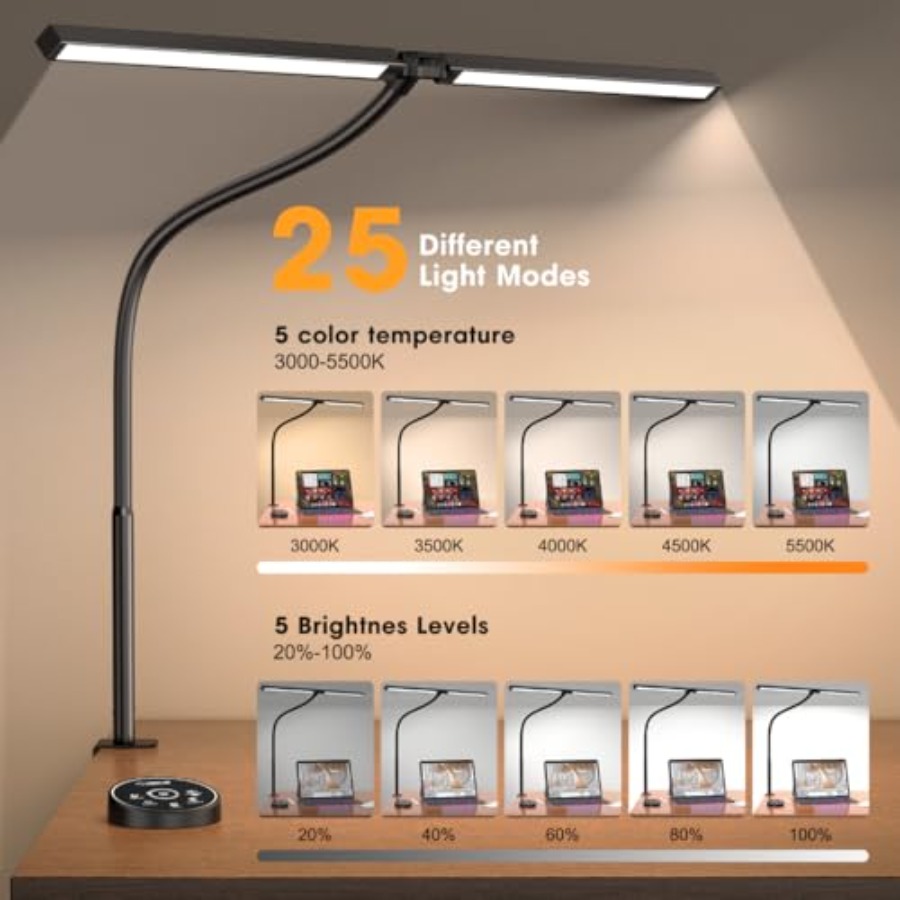 โคมไฟตั้งโต๊ะ LED สำหรับสำนักง - Smart Home Monitor บทวิจารณ์และราคา