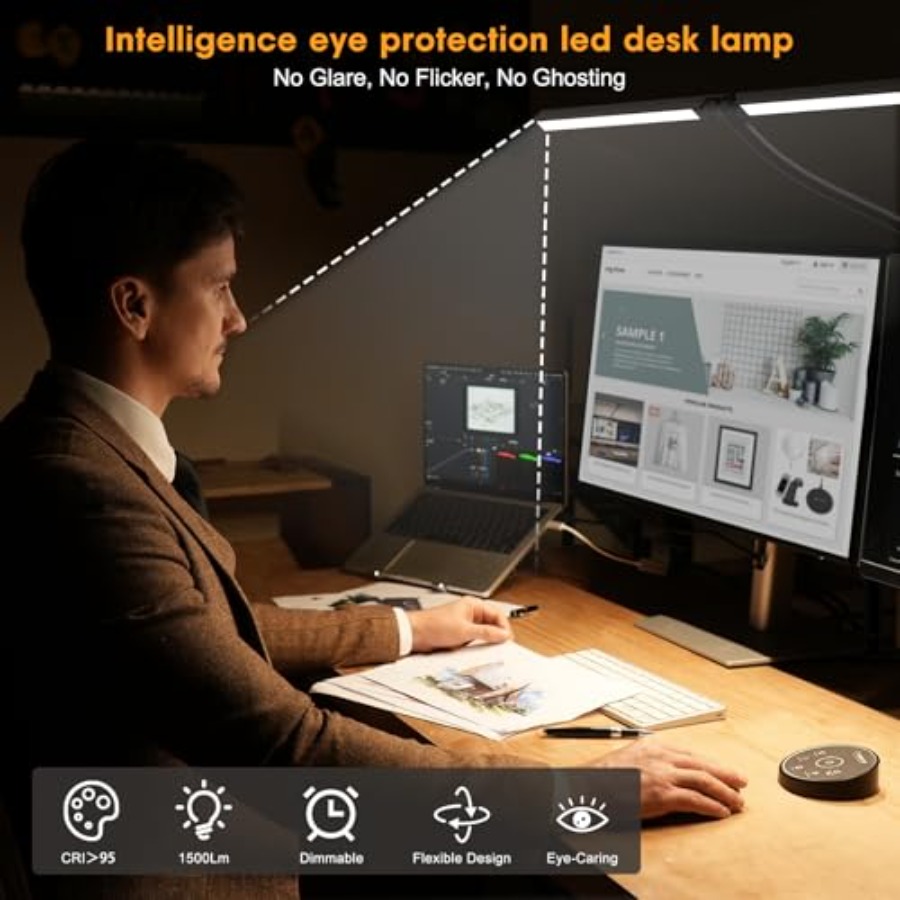 โคมไฟตั้งโต๊ะ LED สำหรับสำนักง - Smart Home Monitor บทวิจารณ์และราคา