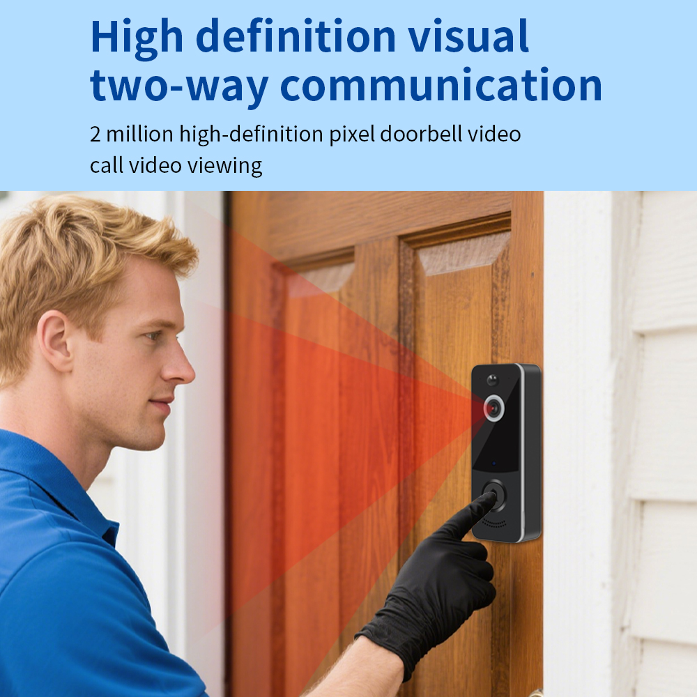 กริ่งประตูวิดีโอ WIFI 1080P แอ - Smart Home Video Doorbell App บทวิจารณ์และราคา