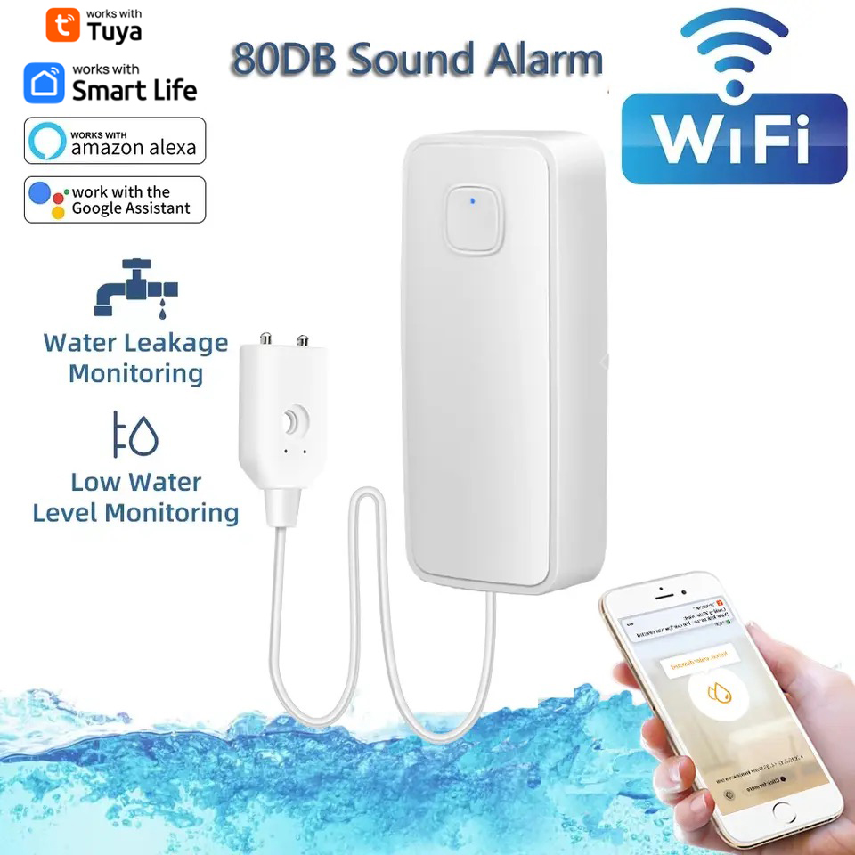 Tuya เครื่องตรวจจับระดับน้ำรั่ - Wifi Water Sensor บทวิจารณ์และราคา