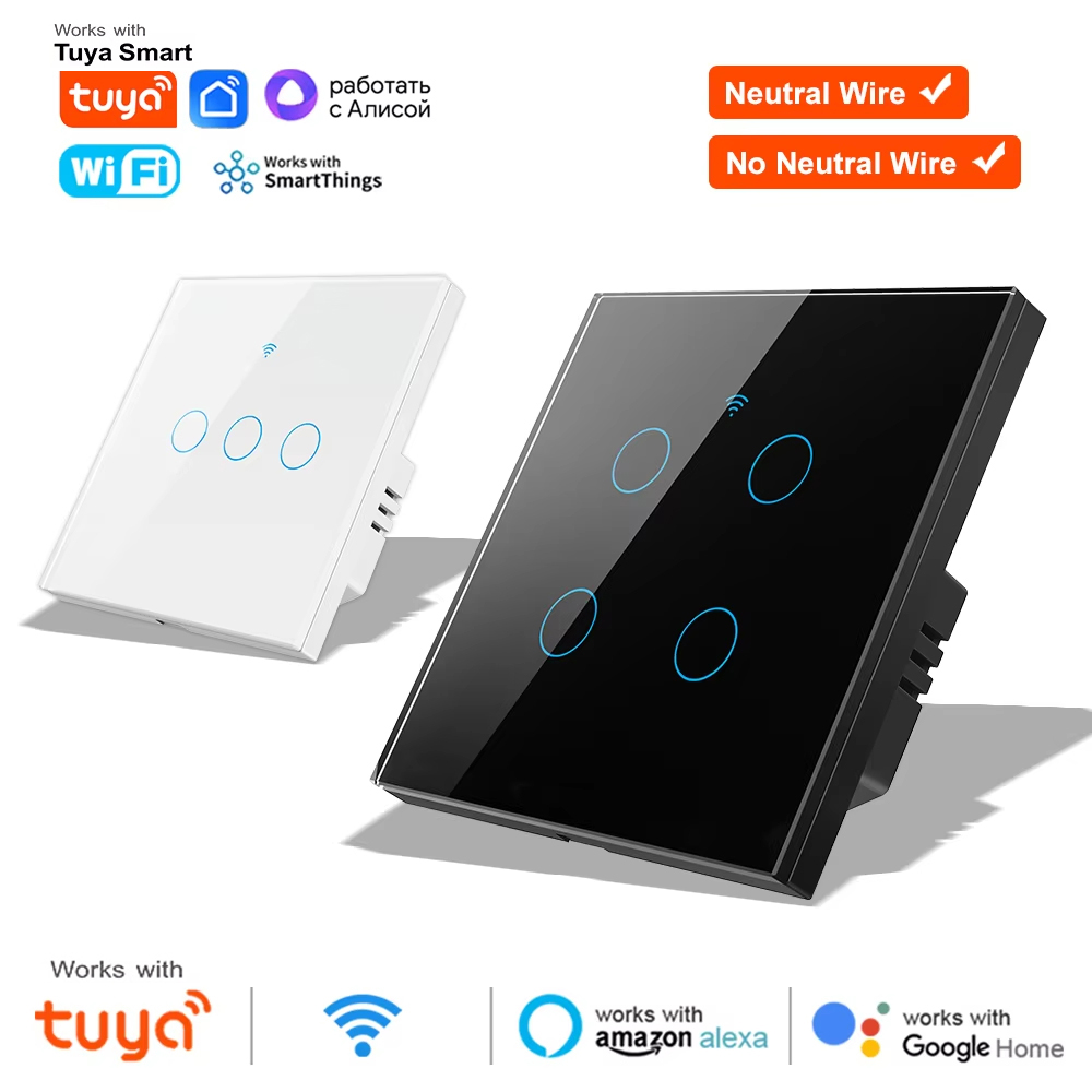 สวิตช์ไฟติดผนังแบบสัมผัส WiFi  - Tuya Wifi Socket บทวิจารณ์และราคา