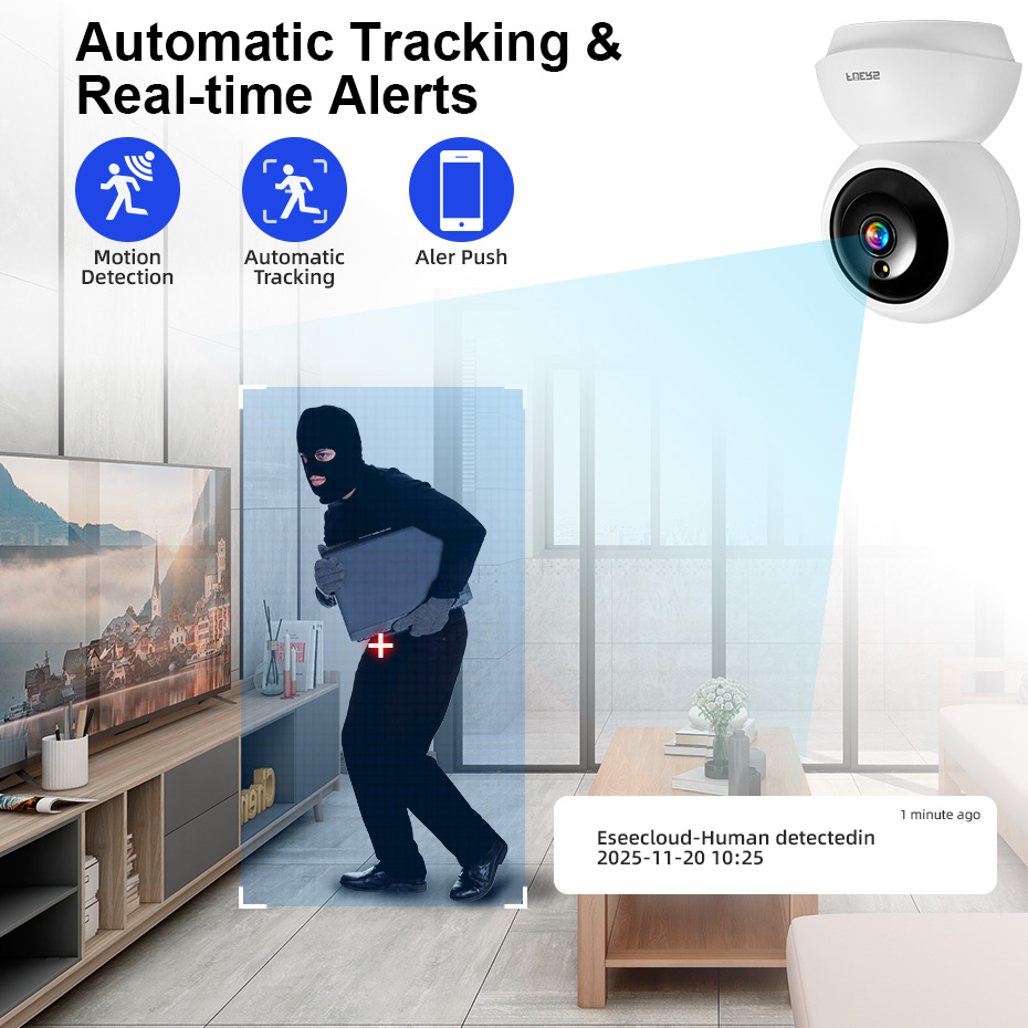 กล้องวงจรปิดไร้สาย Fuers 5MP W - Smart Home Windows App บทวิจารณ์และราคา
