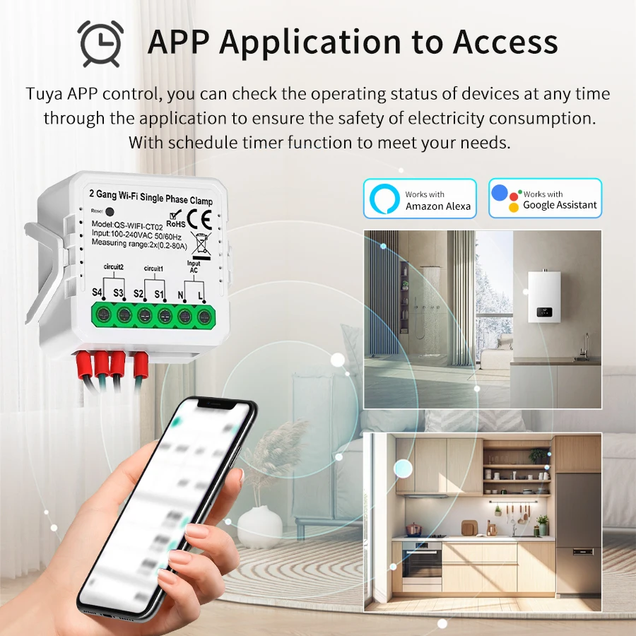 Tuya สมาร์ท WiFi พลังงานแสงอาท - Smart Home Energy Monitor บทวิจารณ์และราคา