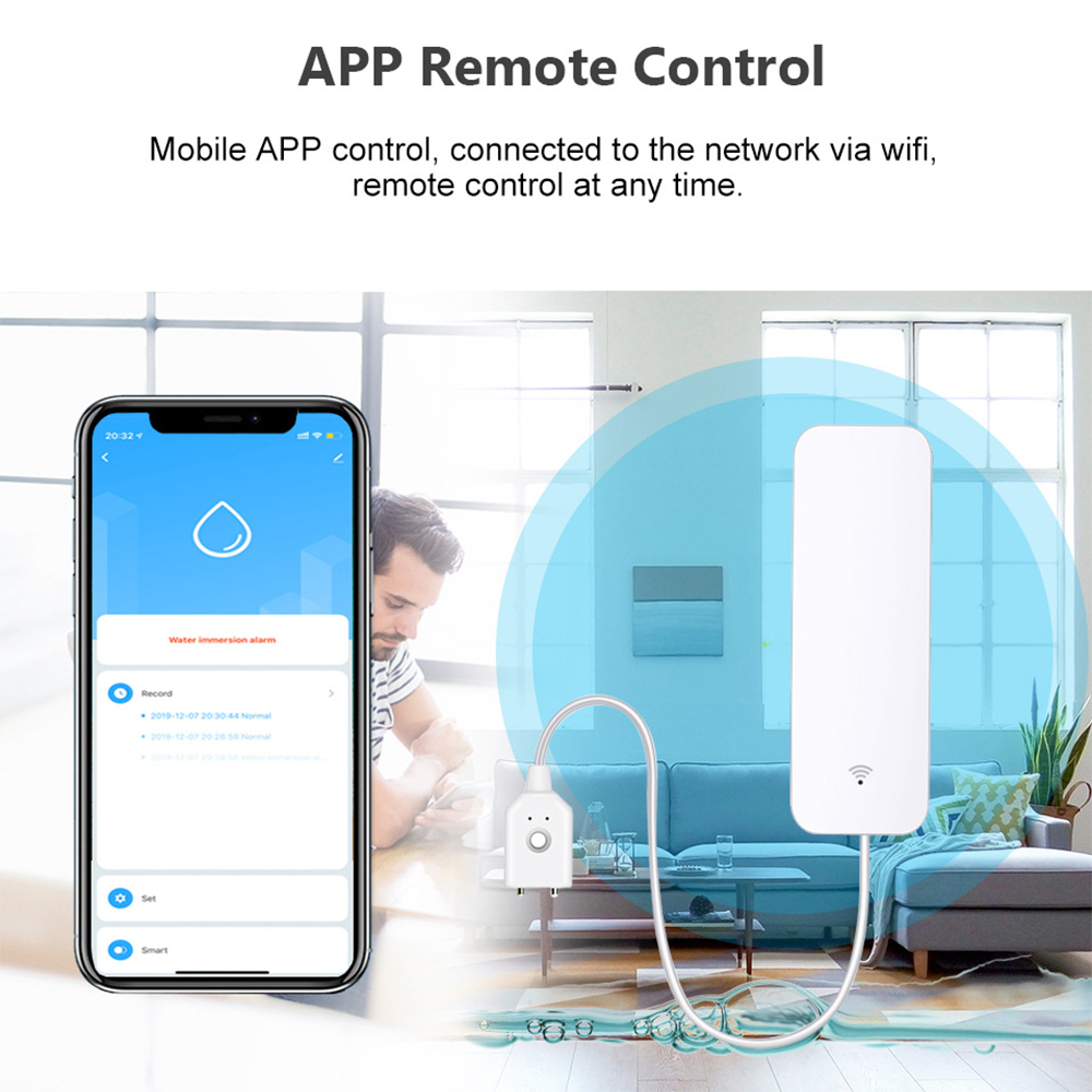 Tuya WiFi เซ็นเซอร์น้ํารั่ว, เ - Wifi Water Sensor บทวิจารณ์และราคา