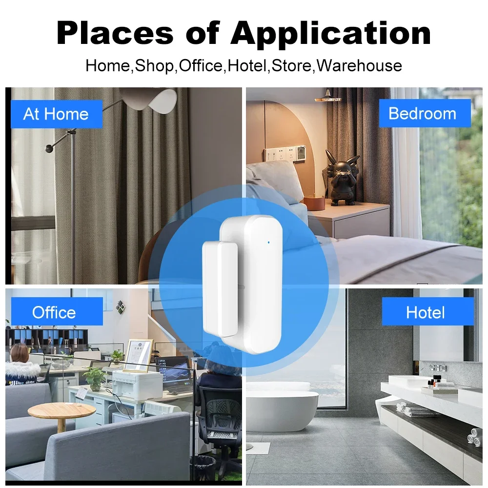 เซ็นเซอร์ประตูหน้าต่างไร้สาย Z - Smart Home Notifications บทวิจารณ์และราคา
