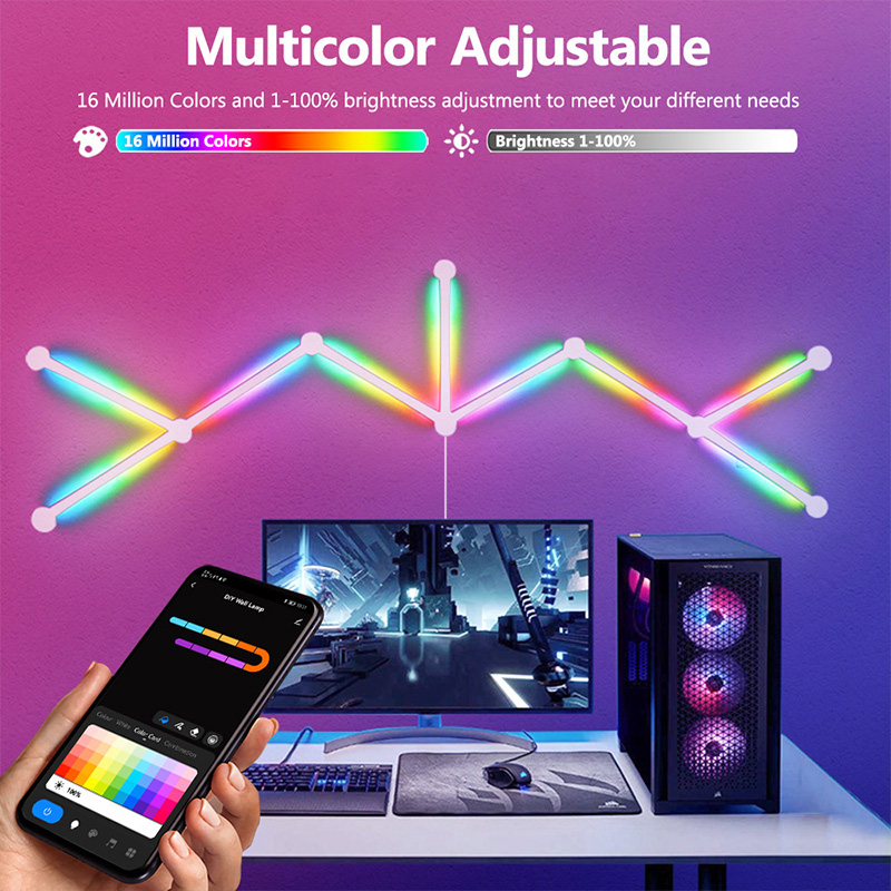 โคมไฟติดผนัง RGB อัจฉริยะ, ไฟ  - Smart Home Decor บทวิจารณ์และราคา