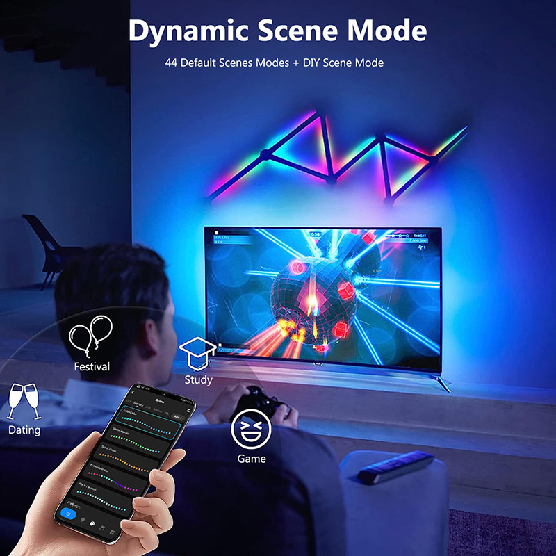 โคมไฟติดผนัง RGB อัจฉริยะ, ไฟ  - Smart Home Decor บทวิจารณ์และราคา