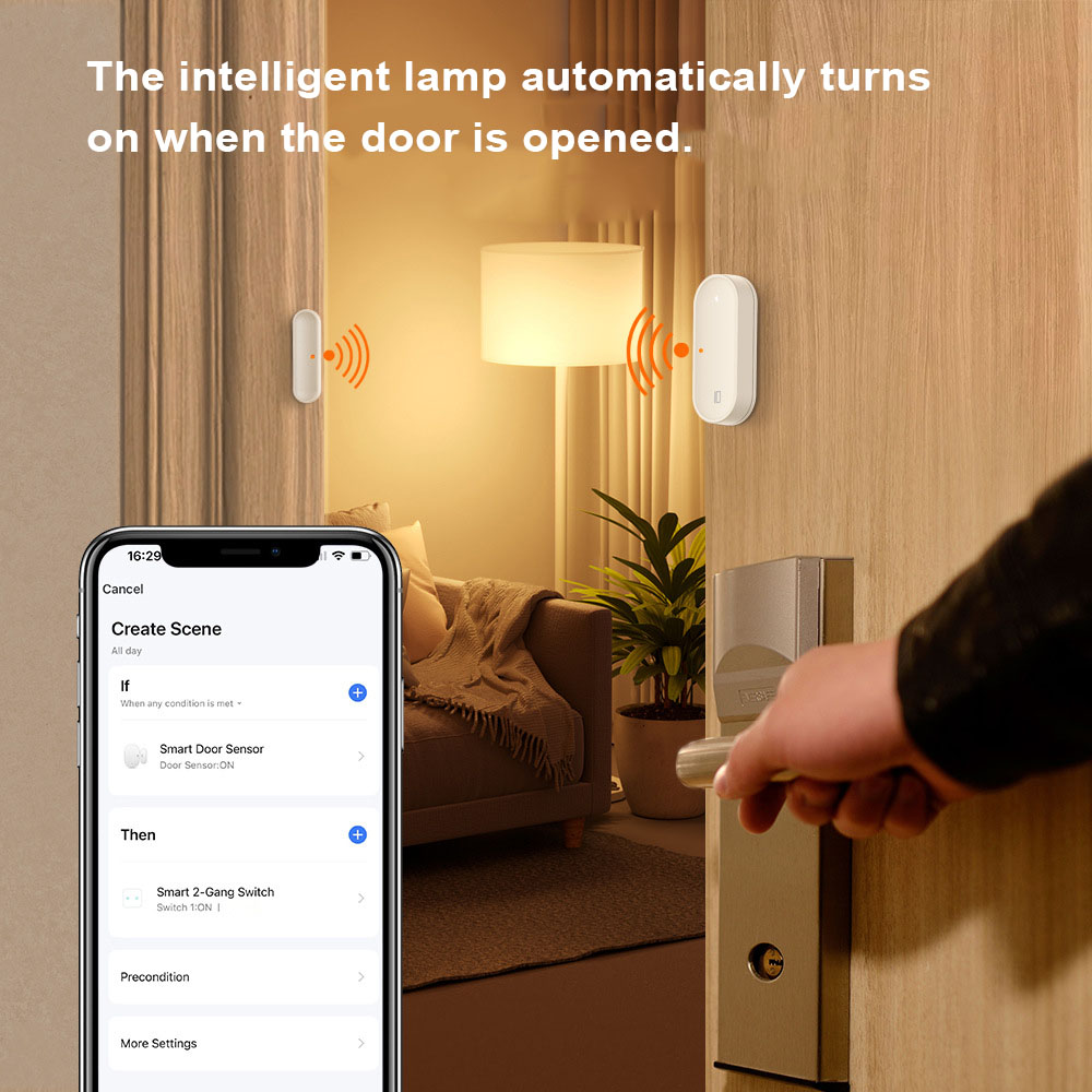 เซ็นเซอร์ประตู/หน้าต่างอัจฉริย - Smart Home Notifications บทวิจารณ์และราคา