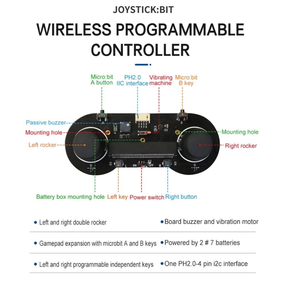 โมดูลจอยสติ๊กเกมแพดสำหรับ STEM - Smart Home Micro Bit บทวิจารณ์และราคา