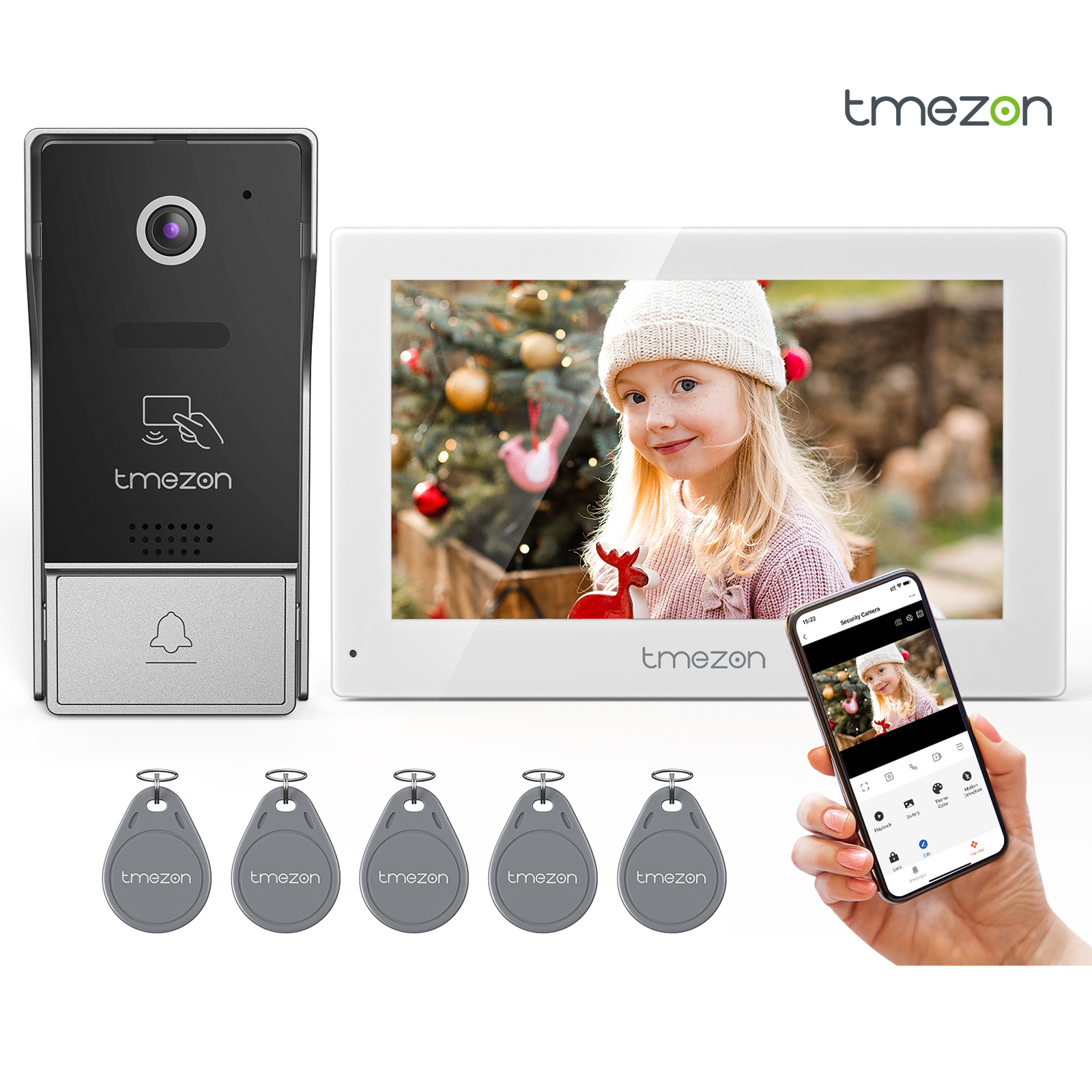จอภาพวิดีโออินเตอร์คอมไร้สายระ - Smart Home Video Doorbell App บทวิจารณ์และราคา