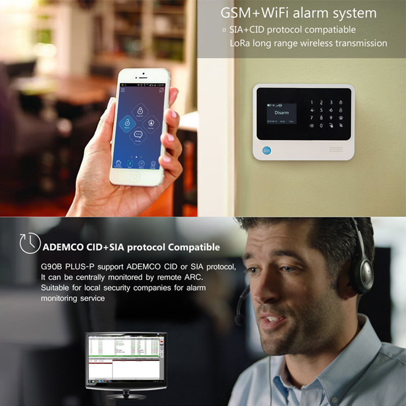 หน้าจอขนาดใหญ่ 5 นิ้วระบบรักษา - Smart Home Notifications บทวิจารณ์และราคา