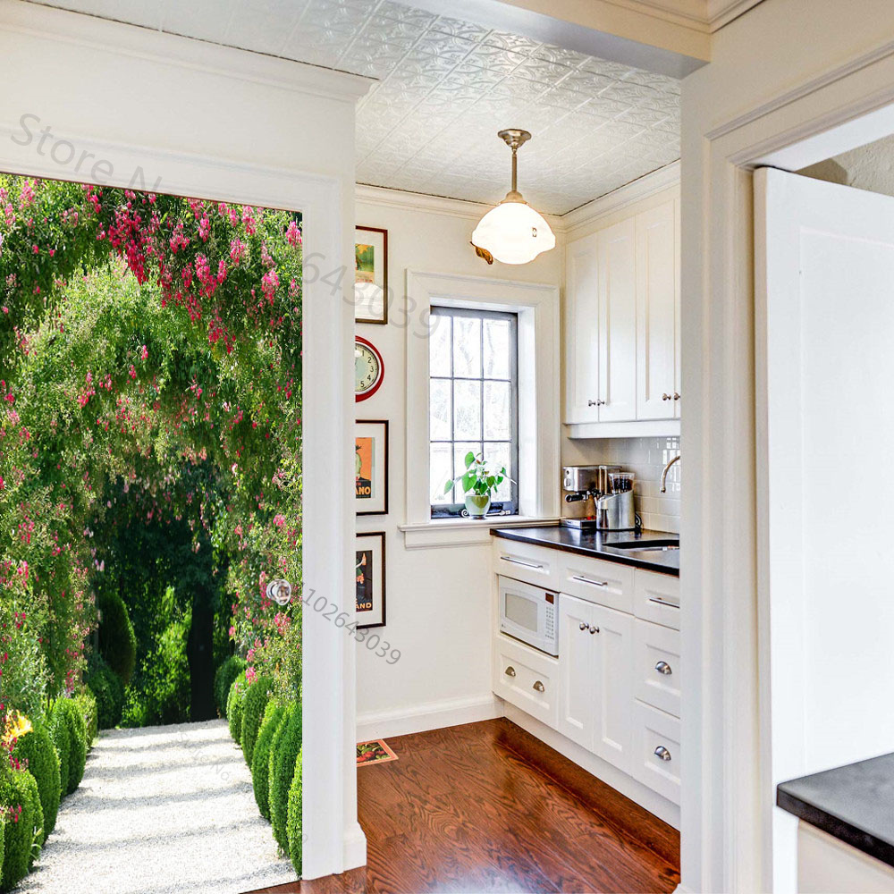 ขั้นตอนป่า 3D ประตูสติกเกอร์กา - Smart Home Decor บทวิจารณ์และราคา