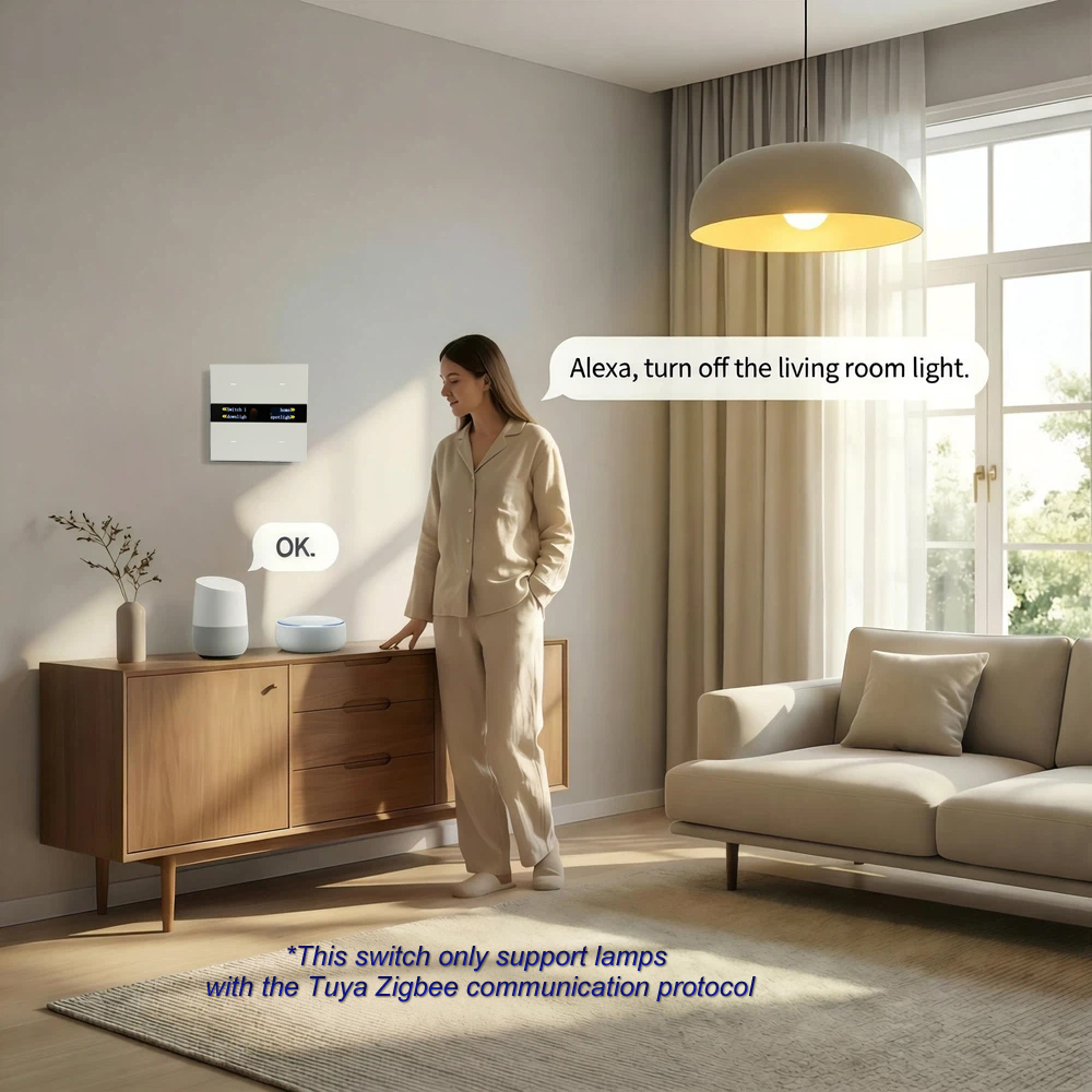 แผงสวิตช์อัจฉริยะ M8 Pro Zigbe - Smart Home Monitor บทวิจารณ์และราคา