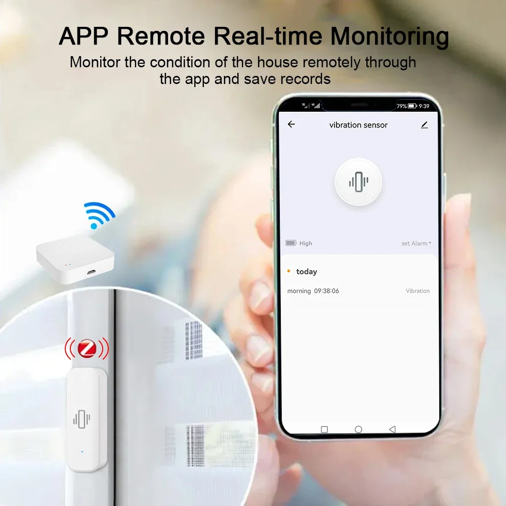 Tuya เซ็นเซอร์ตรวจจับการสั่นสะ - Smart Home Notifications บทวิจารณ์และราคา
