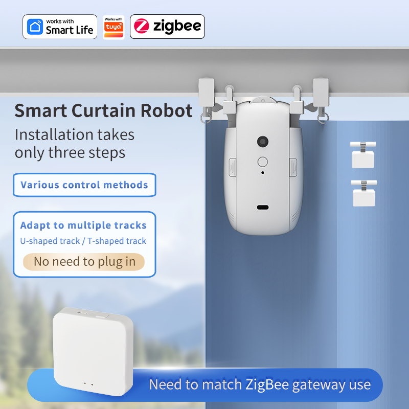 มอเตอร์ม่านอัตโนมัติ Zigbee  ต - Curtain Motor บทวิจารณ์และราคา