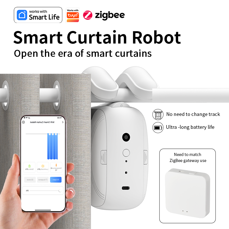 มอเตอร์ม่านอัตโนมัติ Zigbee  ต - Curtain Motor บทวิจารณ์และราคา
