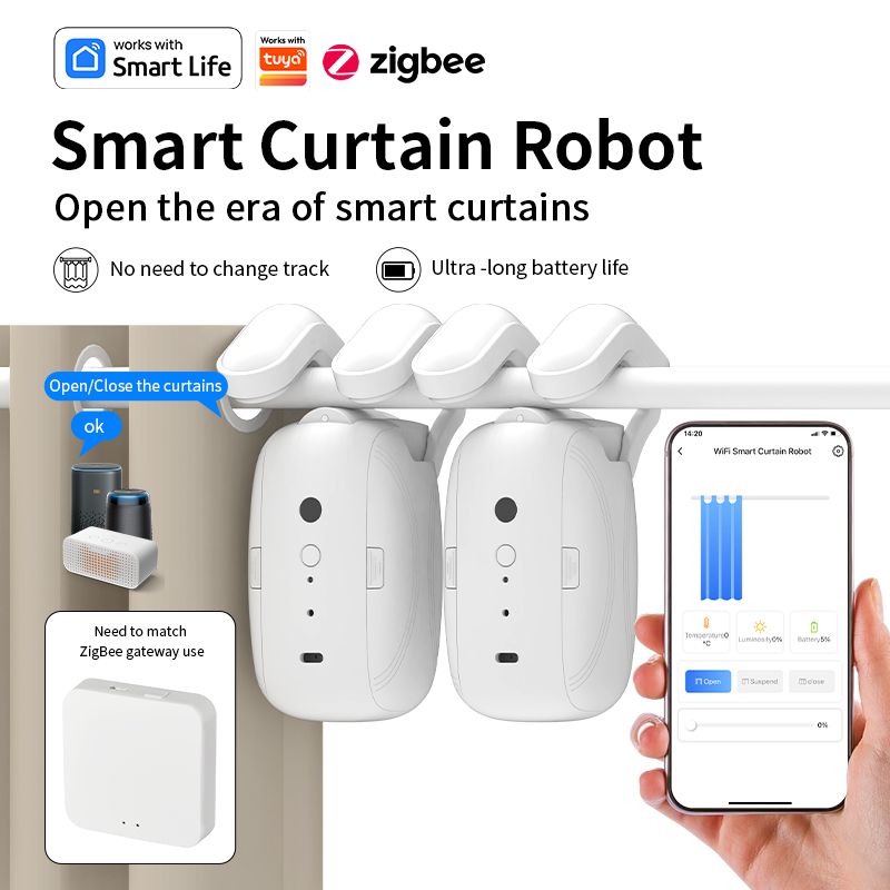 มอเตอร์ม่านอัตโนมัติ Zigbee  ต - Curtain Motor บทวิจารณ์และราคา