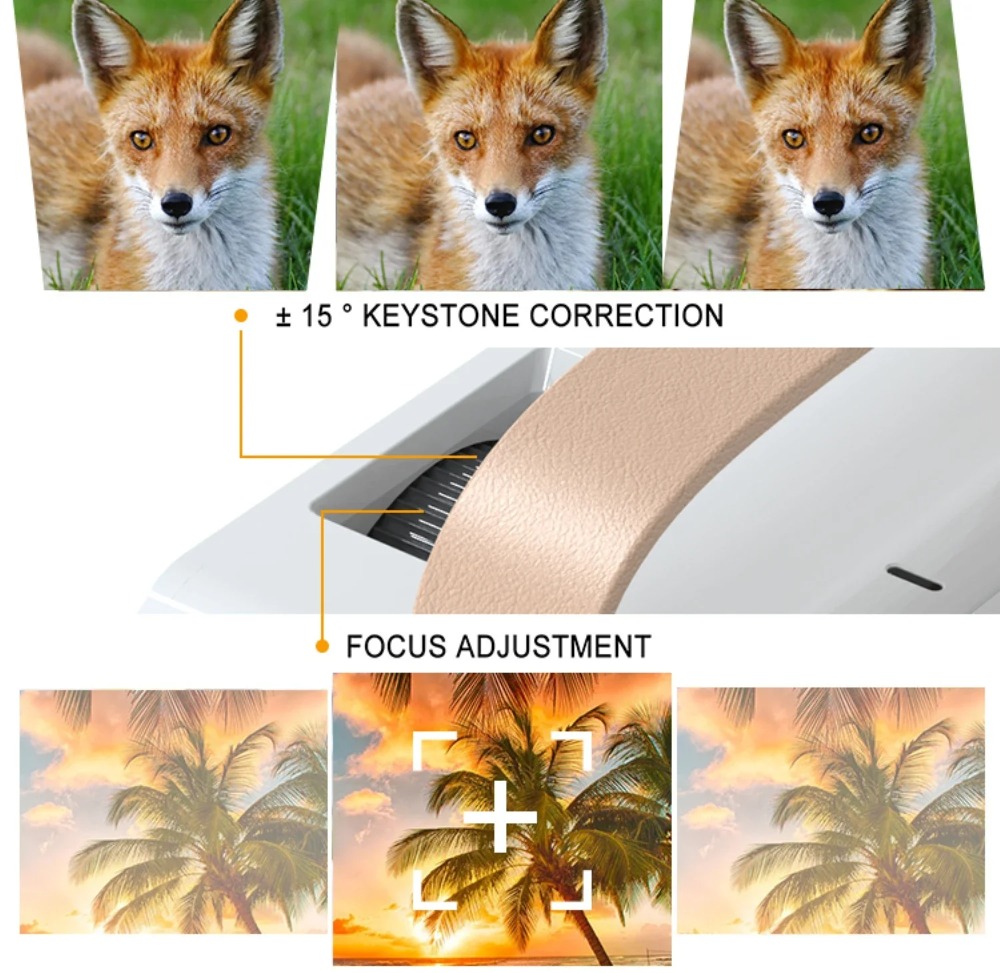 สมาร์ทแบบพกพา 4K โปรเจคเตอร์มิ - Smart Home Speaker บทวิจารณ์และราคา