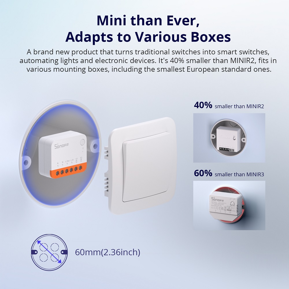 สวิตช์อัจฉริยะ Sonoff Mini R4  - Smart Home Project บทวิจารณ์และราคา